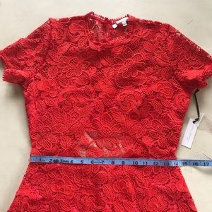 Lovers + friends red cutout dress